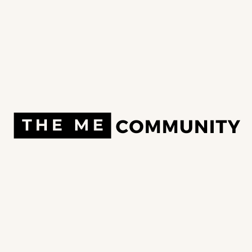 White Background with black text The ME Community