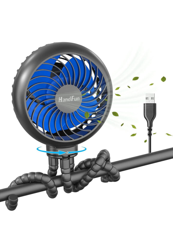 Personal Fan with 360° Flexible Tripod